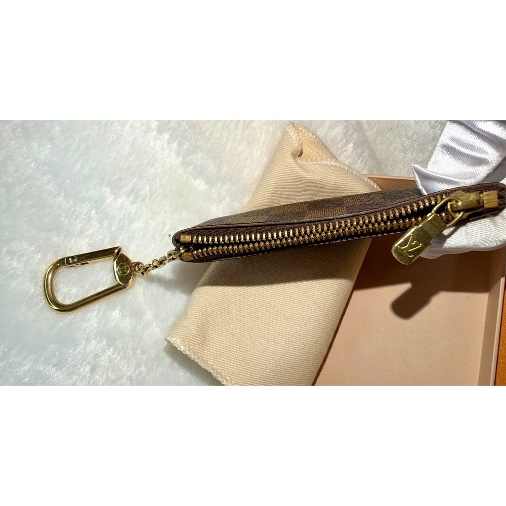 Louis Vuitton Damier Ebene Canvas Key Pouch Holder Wallet - Picture 3 of 8